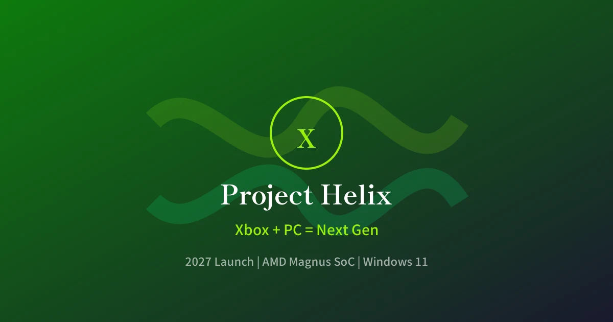 Featured image of post 次世代Xbox「Project Helix」発表 ── コンソールとPCの境界を消す新戦略